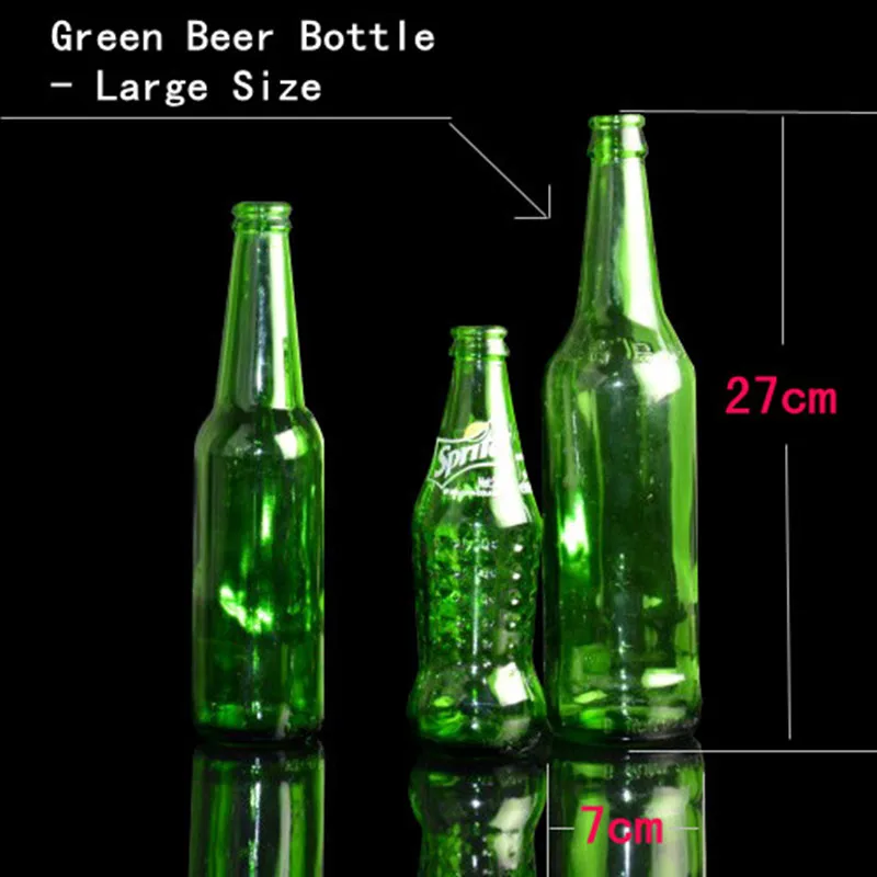 Self Explosion Bottle -Transparent Large Bottle or Green Bottle (6 Pieces)  - Magic Tricks,Mentalism Magic Props,Stage,Illusions