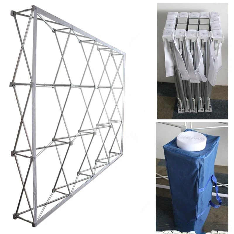 

New Portable Aluminum Flower Wall Folding Stand Frame for Wedding Backdrops Straight Banner Exhibition Display Advertising Show