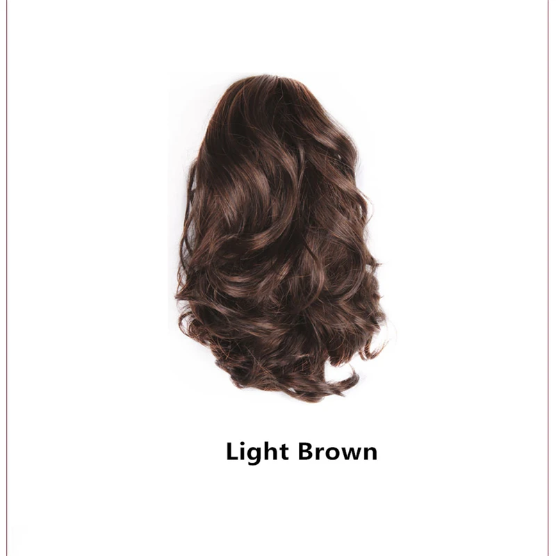1 PCS Claw clip short curly wig ponytail Ponytail Hairpiece With Hairpins High Temperature Fiber Ponytail Hair Extension