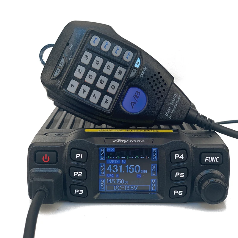 

Anytone ham mobile radio AT-778UV Dual Band Mobile radio VHF 136-174MHz UHF 400-490MHz 200channels professional transceiver