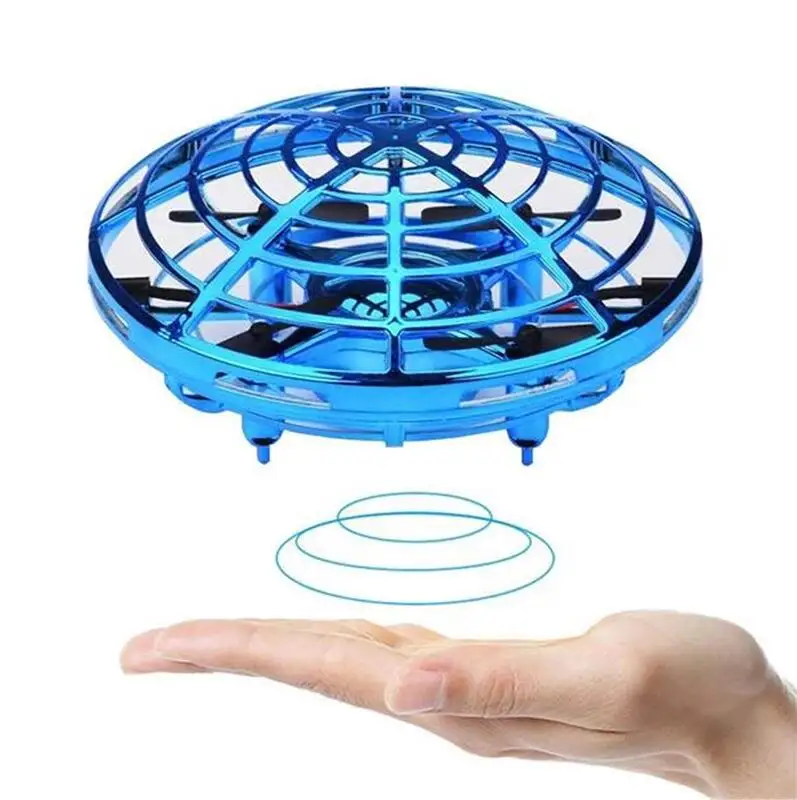 Mini elicottero UFO RC Drone aereo con rilevamento a mano a infrarossi modello elettronico Quadcopter flayaball piccoli giocattoli drohne per bambini