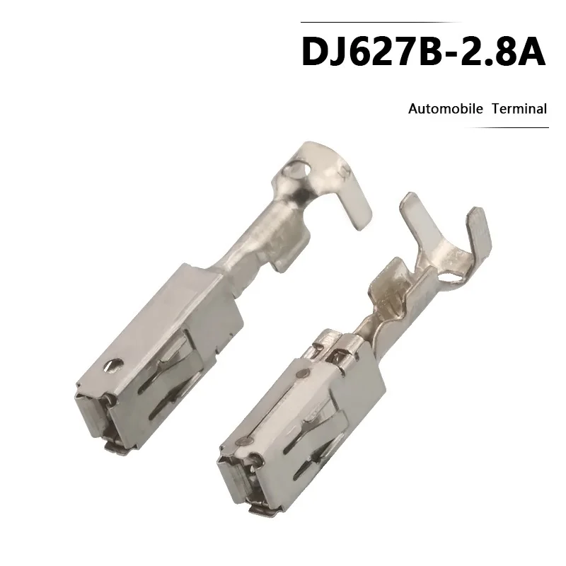 

50 pcs 2.8 Series Automotive Terminals Famale Wire Crimping Splice Terminal For Auto Connector Fittings DJ627B-2.8B 1-968849-1