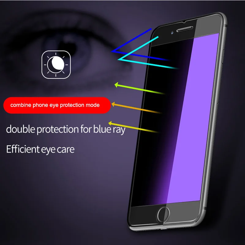 For vivo Y30 Y50 Y51s Y70S Y51 Y51a Anti blue Purple Light Ray Eye Care Tempered Glass 9H 2.5D Premium Screen Protector Film