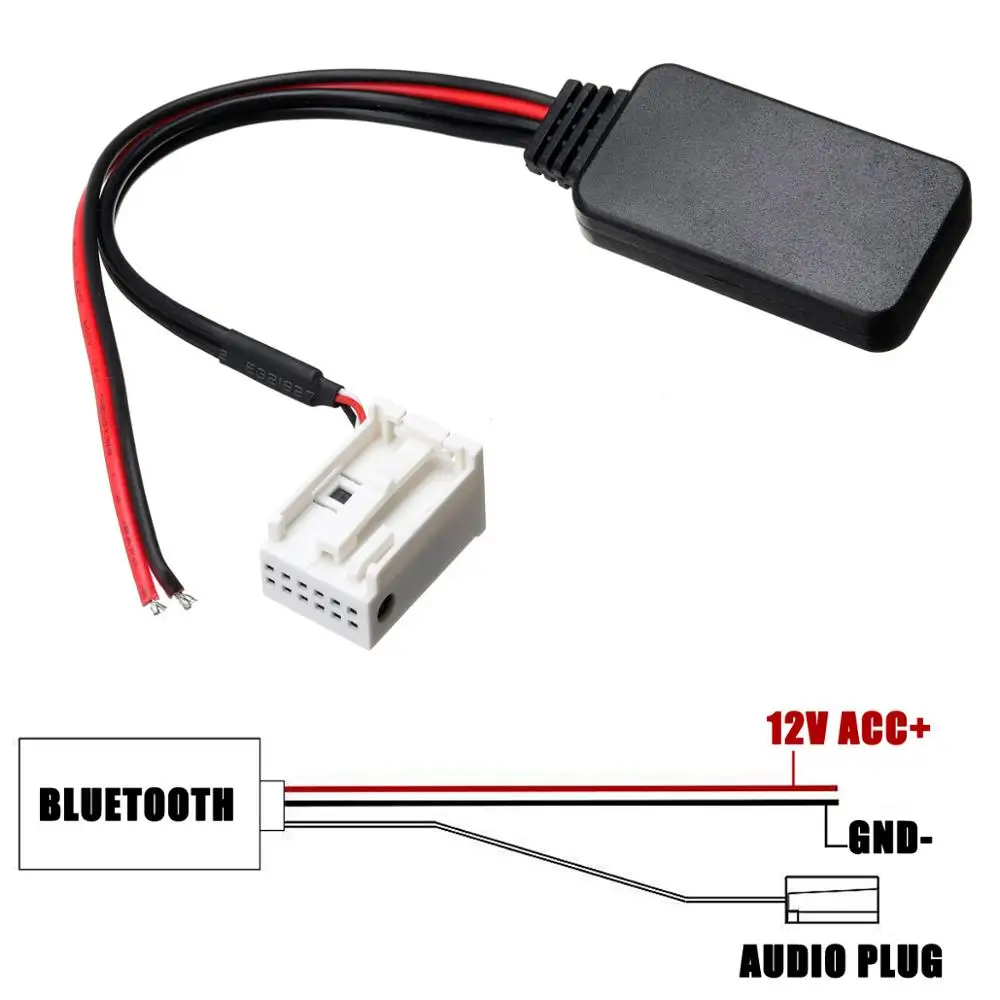 Aux Cable Bluetooth Audio Adapter For Mercedes Benz Comand APS NTG Audio 20 30 50 CD RADIO