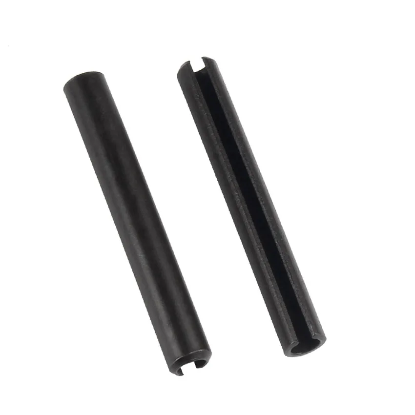 10/50PCS Spring Tension Dowel M3 M4 M5 Sellock Roll Pins Slotted Spring Tendion Pins