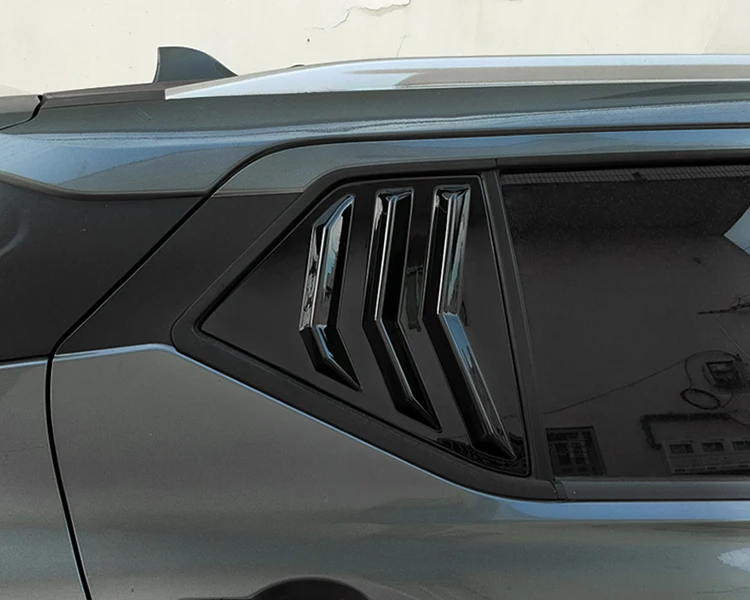 Rear Side Quarter Window Decorative Cover Sticker for Nissan Kicks Accessories 2017 2018 2019 2020 2021 2022 2023