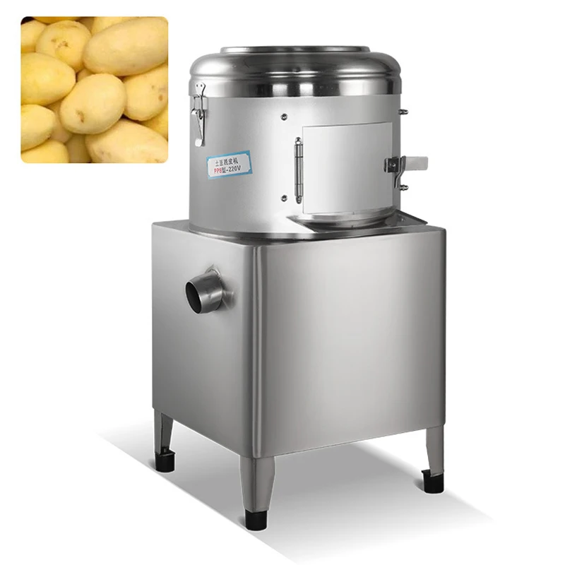 220V Commercial Potato Peeling Machine Fully Automatic Multifunctional Stainless Steel Cleaning Peeled Taro Processing Equipment