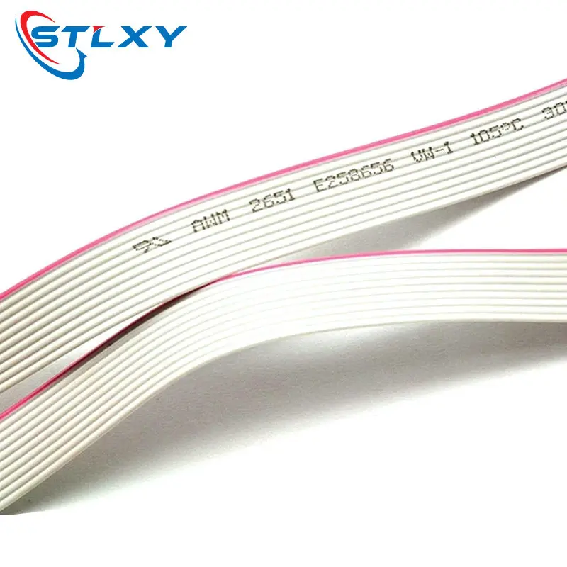 2Meter 10P/12P/14P/16P/20P/40P 1.27mm PITCH Grey Flat Ribbon Cable 6/8/10/16/20/40 Pin 28AWG WIRE for IDC FC 2.54MM Connector