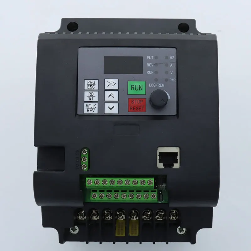 Imagem -03 - Conversor de Frequência com Acionamento de Velocidade Ajustável Inversor de Frequência Vfd Entrada Monofásica Saída Trifásica 220v 5.5kw 7.5kw 4kw