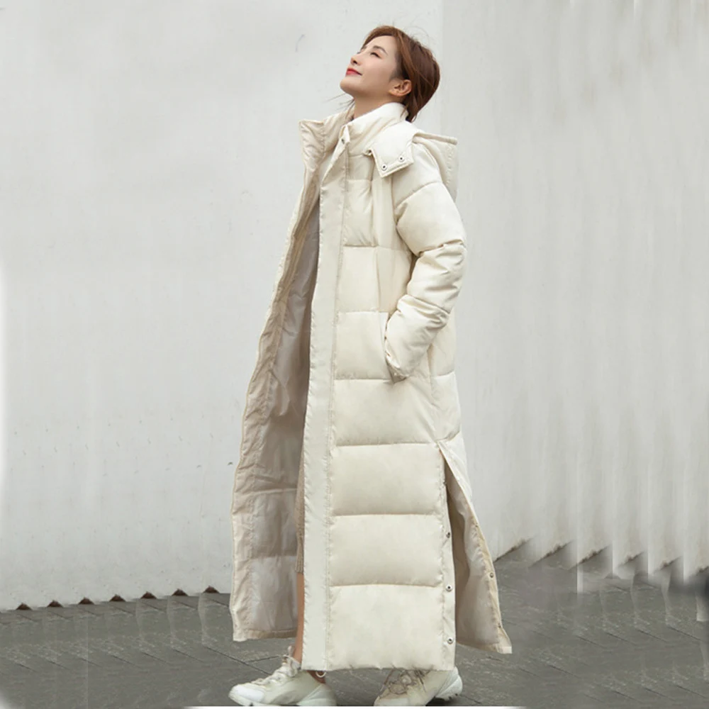 Thick Down Parka Women With Hood Down Cotton Jacket Winterr Coat Cultivate Morality Fashion Eiderdown Hoodie With Thick