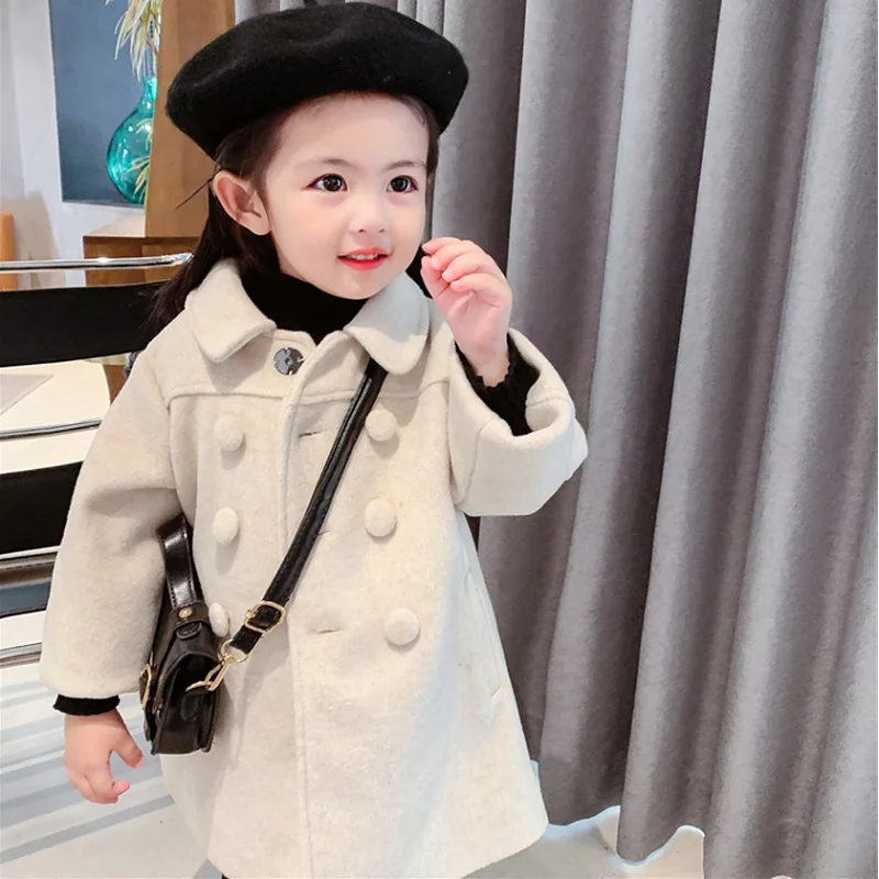 

Girls Baby's Kids Coat Jacket Outwear 2022 Long Thicken Warm Winter Autumn Overcoat Cotton Plus Velvet Children's Clothing