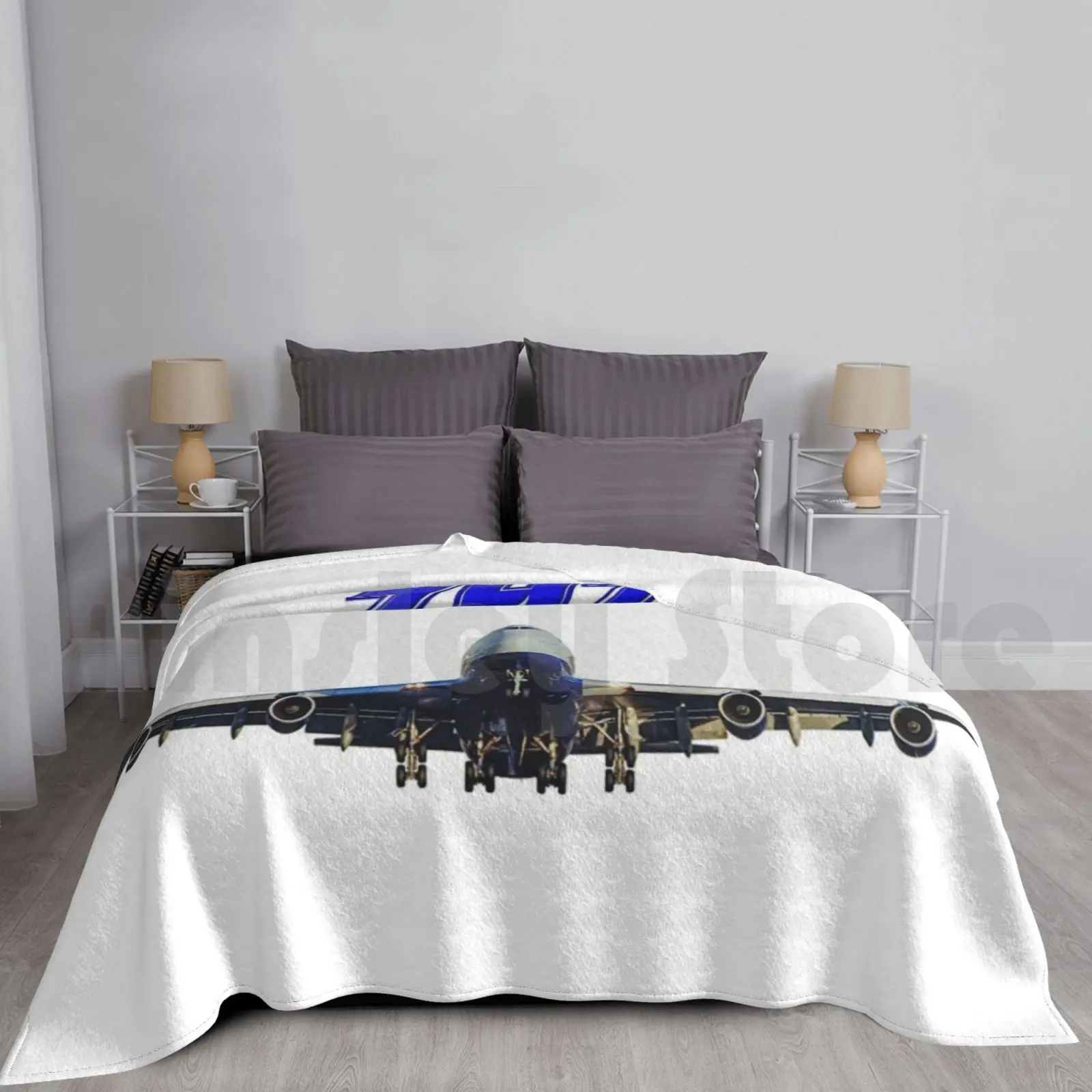 747 Jumbo Jet Blanket Fashion Custom 747 Boeing Jet Plane Jumbo Jet Jumbo Pilot To Fly Aviation To Travel