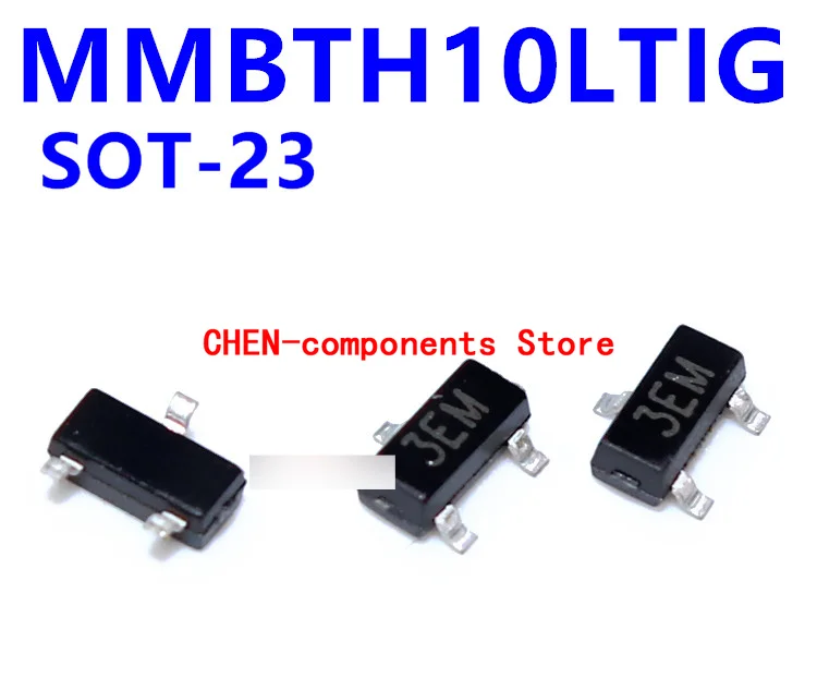 

100pcs MMBTH10LT1G 3EM high frequency SOT23 NPN Transistor