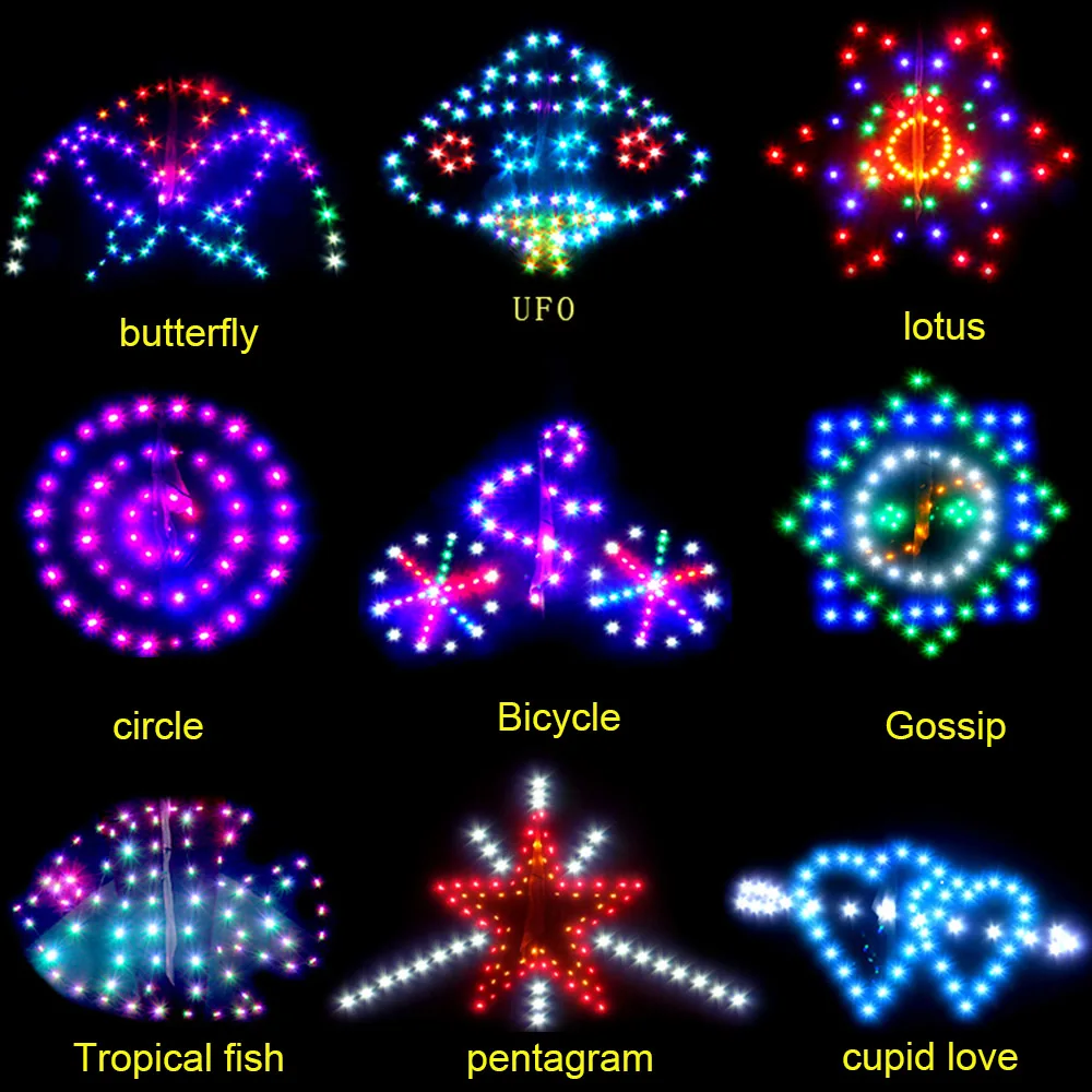 Aquilone a led triangolo aquilone divertimento all'aria aperta grande aquilone Delta linea singola triangolo colorato aquiloni volanti per audlts