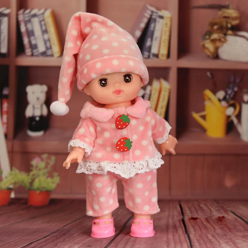 Applicable Milu Doll Clothes Accessories 25cm Doll Little Merlot Doll Pajama Set Baby Clothes With Hat Pajamas Three-piece Set