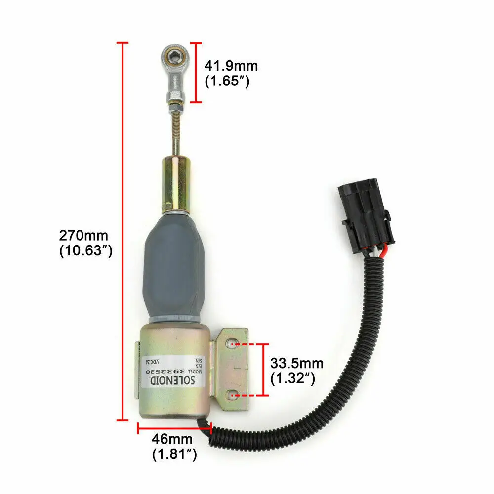 

SA-4756-24 Car Fuel Shut Off Solenoid Valve 3932530 Fit for Cummins 5.9L 6BT Engines