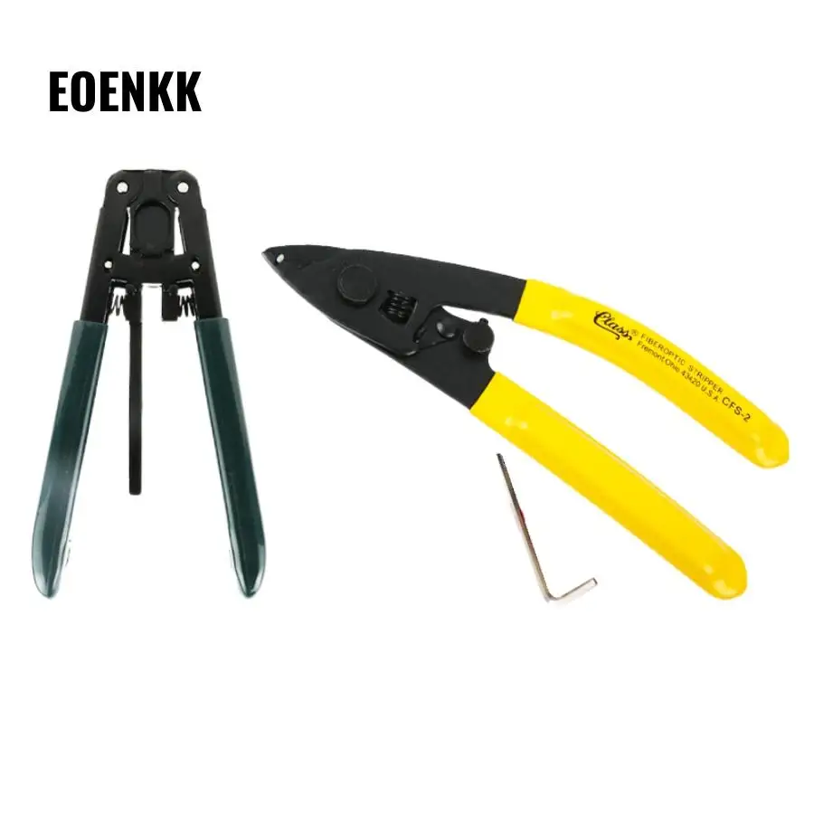 

Double-mouth Mille Pliers CFS-2 Optical Wire Stripper Fiber Optic Cable Stripping Tool Suit FTTH Cold Joint Tool