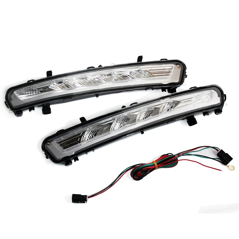 DRL Driving Daytime Running Lights For Ford MONDEO 2011 2012 2013 DRL Fog Lamp Cover LED Driving Lights 2PCS