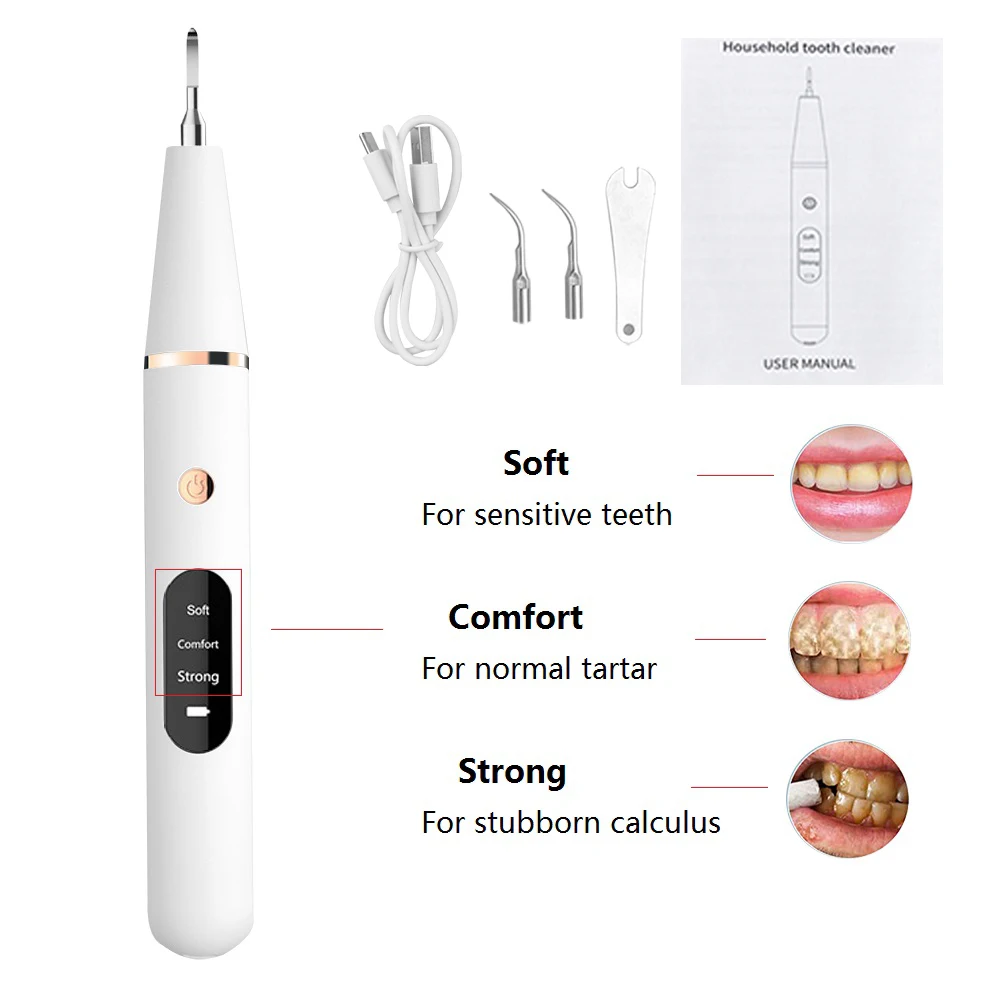 Xiaomi Electric Sonic Dental Calculus Cleansing Scaler Oral Teeth Tartar Remover Plaque Stains Cleaner Removal Teeth Whitening