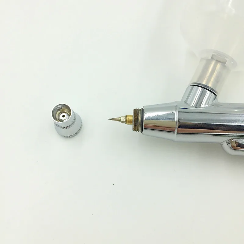 Airbrush Tool Dual Action Gravity Feed 0.3mm Nozzle Spray Gun Cake Decorating Brushes For Nail Manicure With Wrench Straw