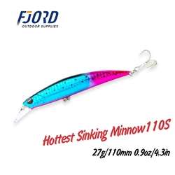 FJORD 110mm 27g Hard Fishing Lures Minnow Crank Hot Model Artificial Bait Professional Quality Fishing Tackle