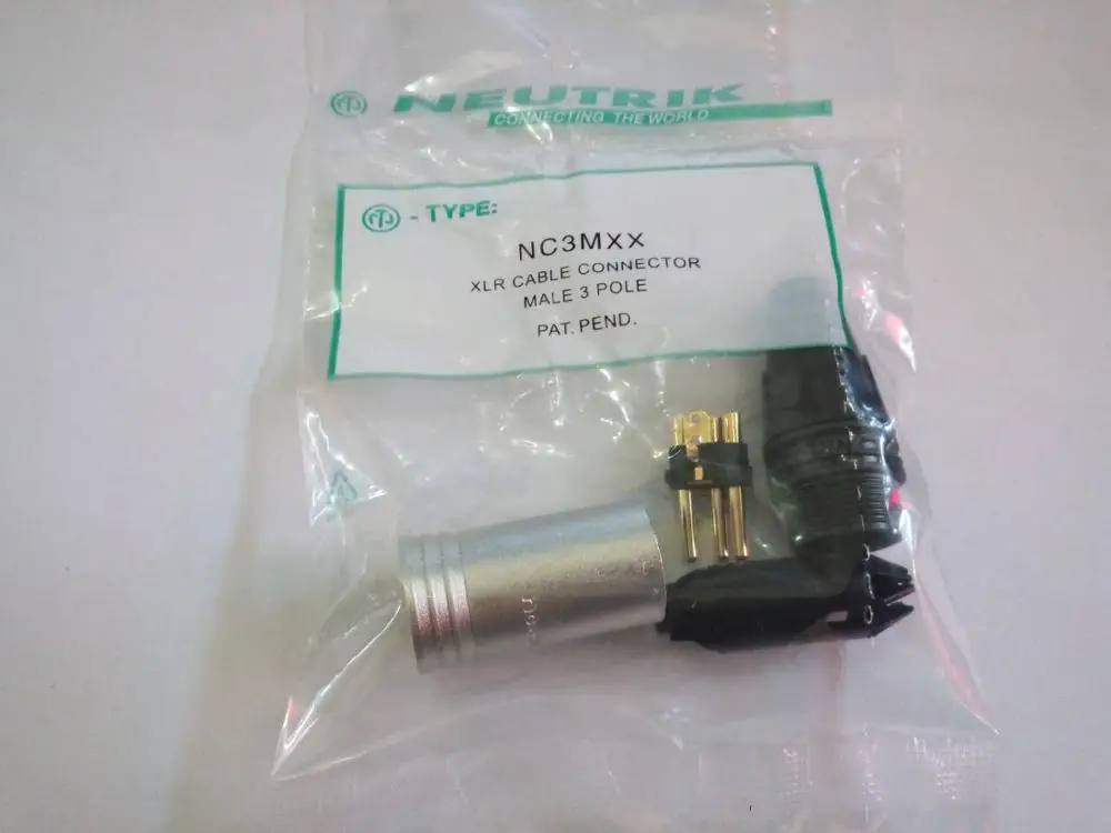 

60Pcs/lot 30PCS NC3MXX & 30PCS NC3FXX Male and female A set 3Pin XLR Connector withe Original NCK