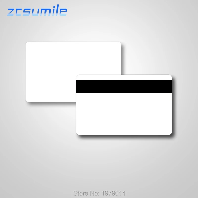 100 pcs/lot Blank pvc id cards 125KHz Cards RFID Entrance guard card with 2750 OE Hi-Co Magnetic Stripe