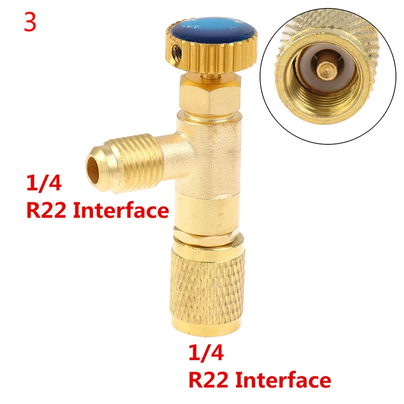 R410A R22 Air Conditioning Refrigerant Liquid Safety Valve 1/4 \