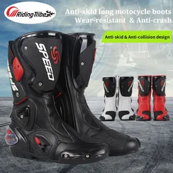 PRO BIKER SPEED Motorcycle Boots Men Woman Motocross Off-Road Motorbike Rider Racing Shoes Moto Riding Protective Boots B1001