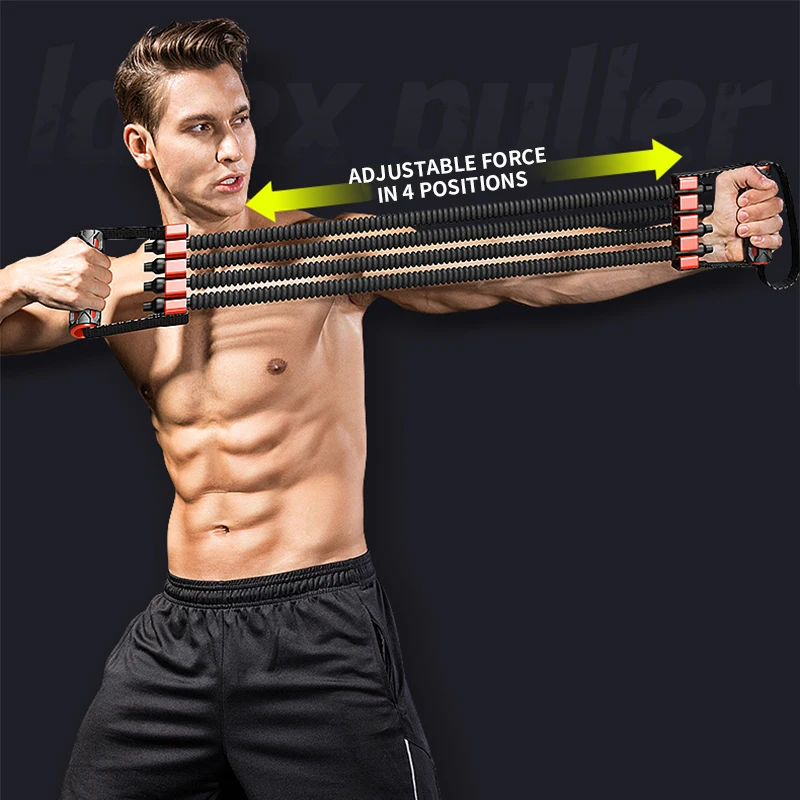 Multifunctional chest expander male pull rope elastic belt home fitness exercise equipment chest muscle strength training arm