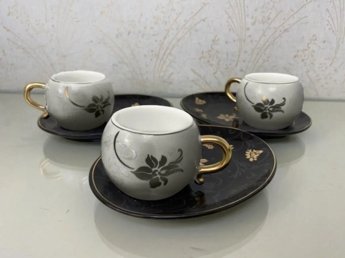 

DOLBOVI Acar 12 Piece 6 Personality Flower Pattern coffee cup Pad 10278 mug кружка coffee cup cup