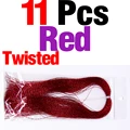 11Pcs Red Twisted