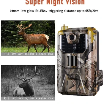 20MP 1080P Wildlife Trail Camera Photo Trap Night Vision 2G GSM SMS MMS SMTP Email Pocket Hunting Cameras HC900M Surveillance