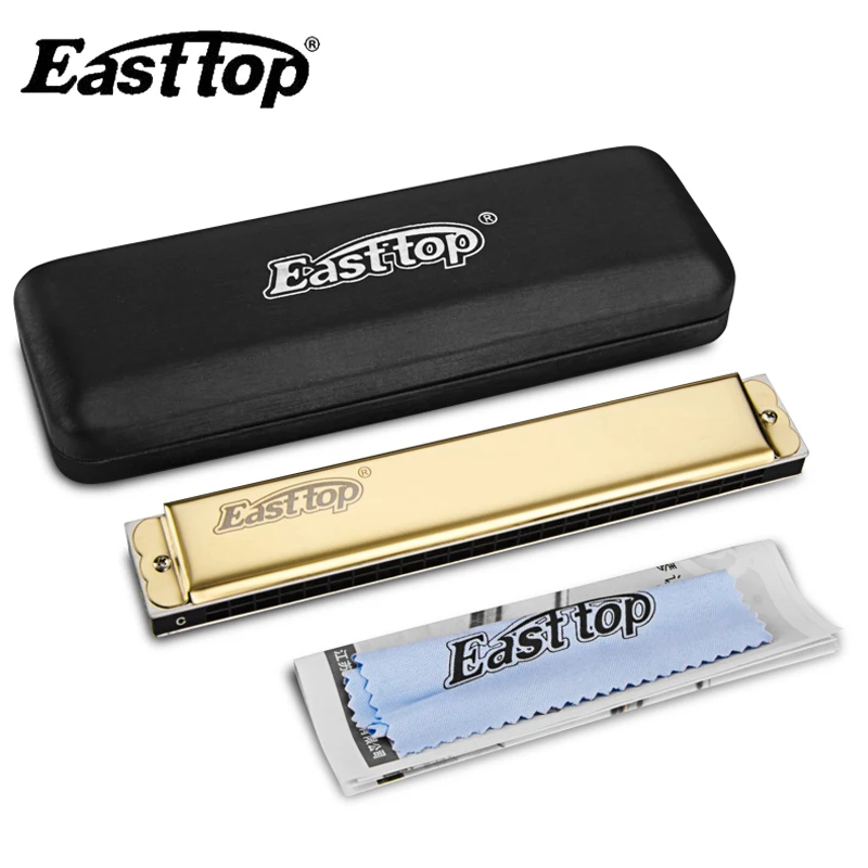 Easttop 24 Hole Professional Tremolo Harmonica A A# B C C# D D# E F F# G G# Mouth Organ Musical Instrument