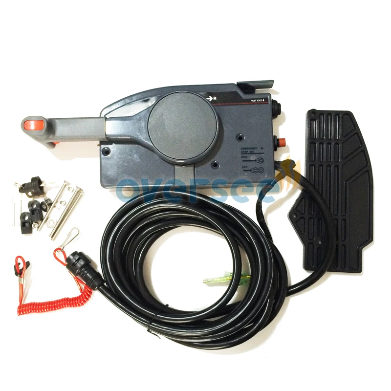 

OVERSEE 703-48203-17 Remote control box With 7 Pin Cable For Yamaha Outboard Remote Control Assy
