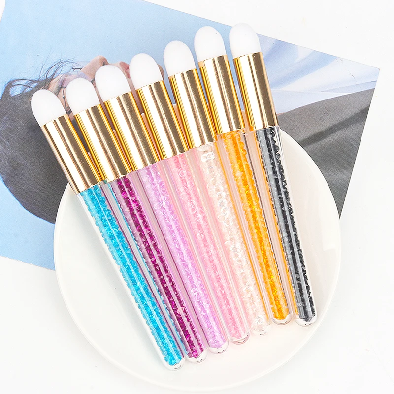 3Pcs Professional Crystal Eyelash Cleaning Brush Lash Shampoo Brush Eyebrow Nose Blackhead Cleaning Brushes Beauty Makeup Tools