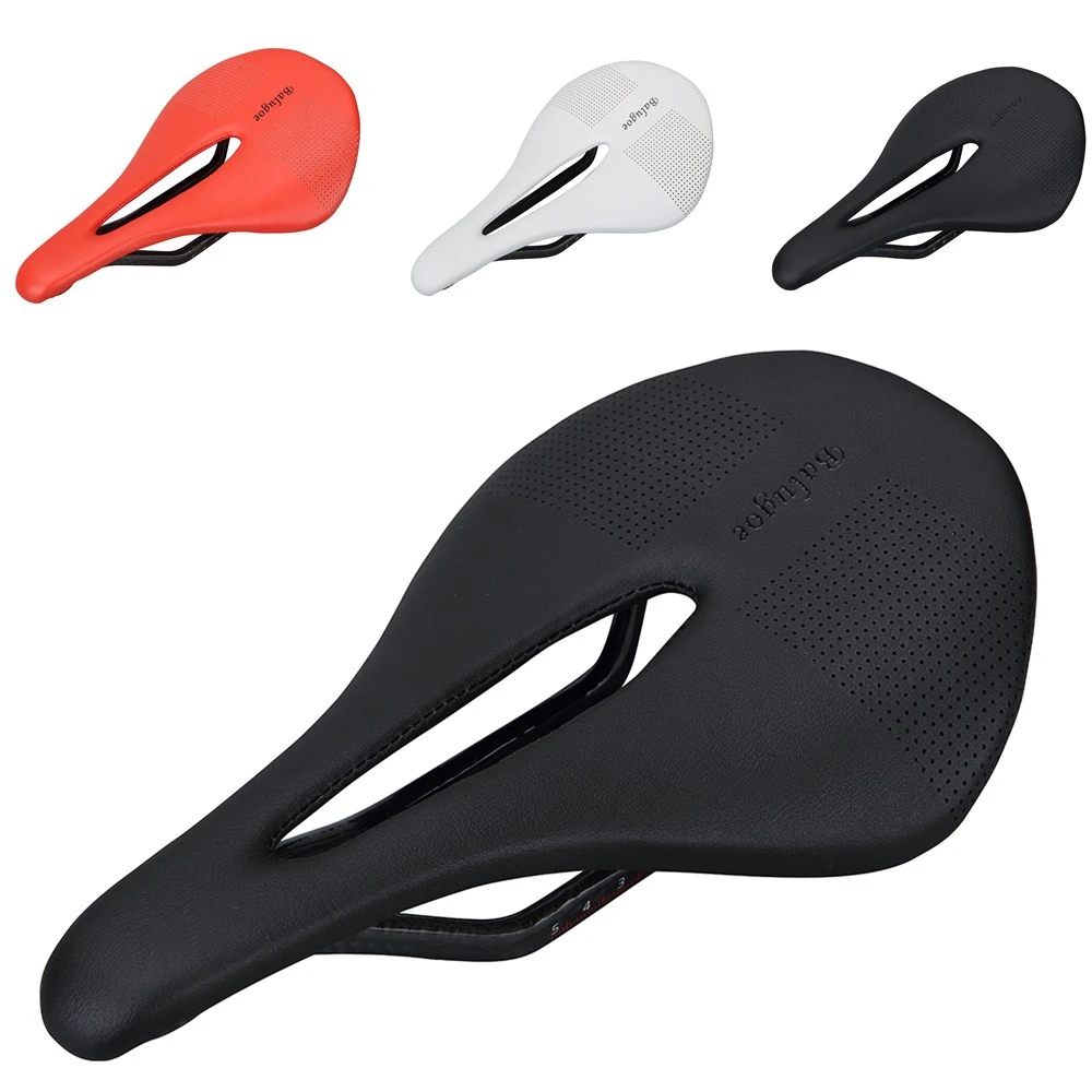 

2022 Bicycle Saddle MTB Bike Saddles Carbon Fiber Saddle 240-143 mm/110 g Road Bike Bicycle / Steel Saddle Rails Bicycle Cycling