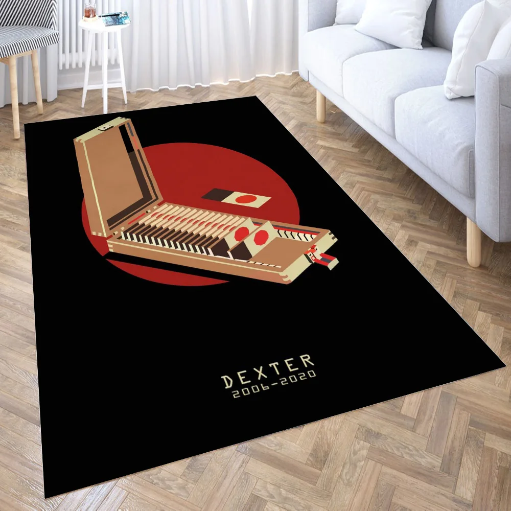 Dexter Blood Box Carpet for Living Room 3D Anime Cartoon Rug Gamer Teen Room Bedside Lounge Rug Kids Children Floor Mats