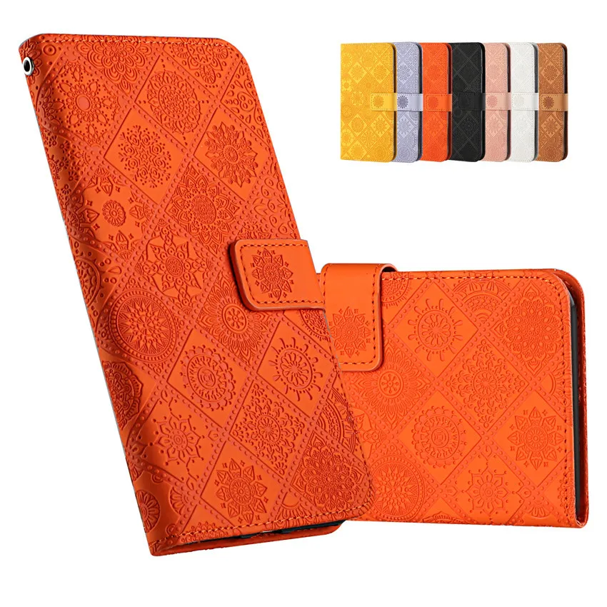 For OPPO Realme C3 5 Reno 4 Lite Pro Pattern Flip Walle Leather Phone Case For VIVO Y91 Y95 Y91i Y17 Y12 Y15 Y50 Y30 Back Cover