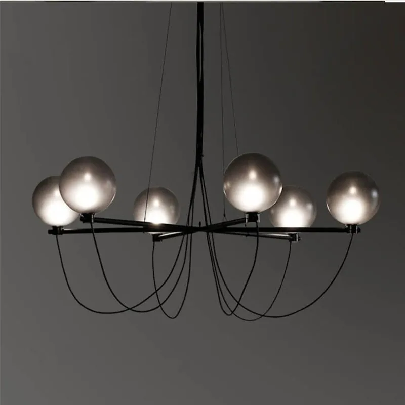 

Modern Descor Chandelier Decor Living RoomGlass Ball Chandelier Suspension Branch Light Fixture