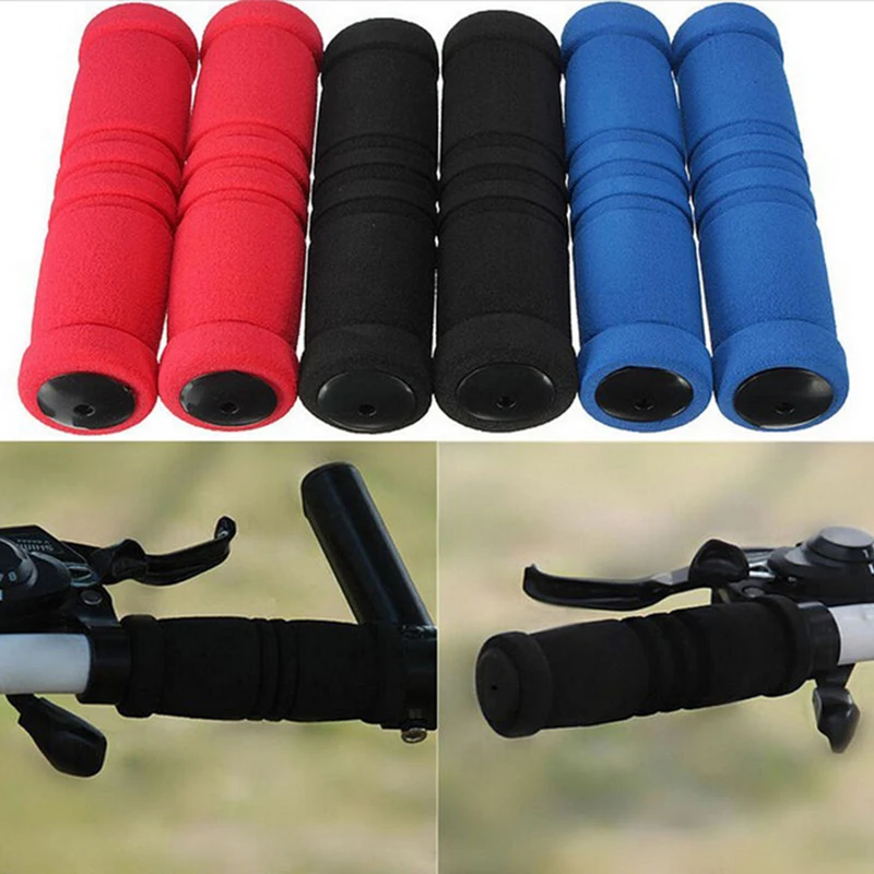 1 Pair MTB Bike Bicycle Handle Handlebar Soft Sponge Bar Grips Nonslip Bicycle Handle Cover