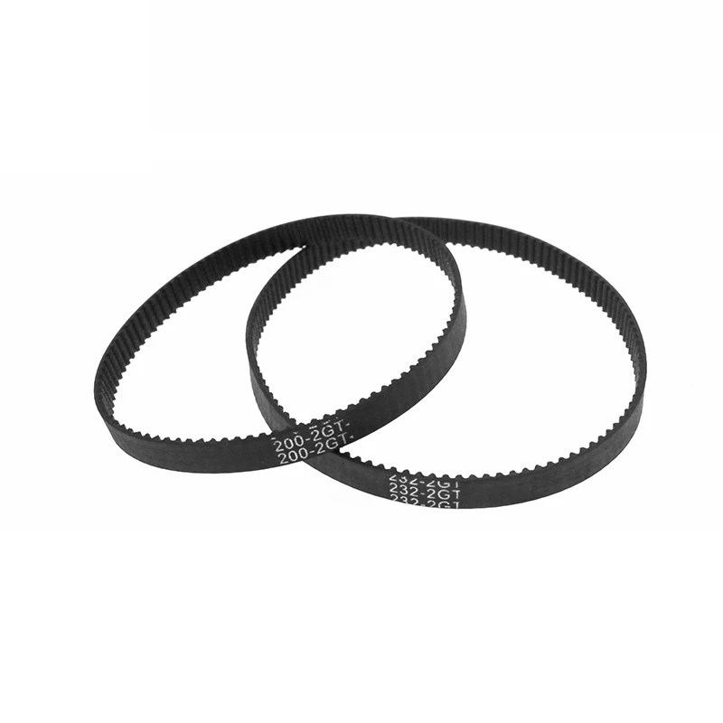 1x L162-190mm Width 6mm 2GT/GT2 Synchronous Conveyor Timing Belt  Annular Closed Circular Arc Teeth Rubber Fiberglass Reinforced