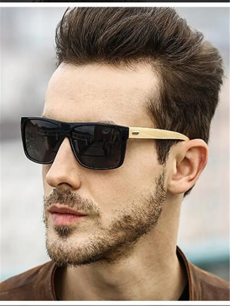 New Mercury Ice Blue Sunglasses Men's Luxury Bamboo Leg Glasses Woman designer sun visor factory wholesale