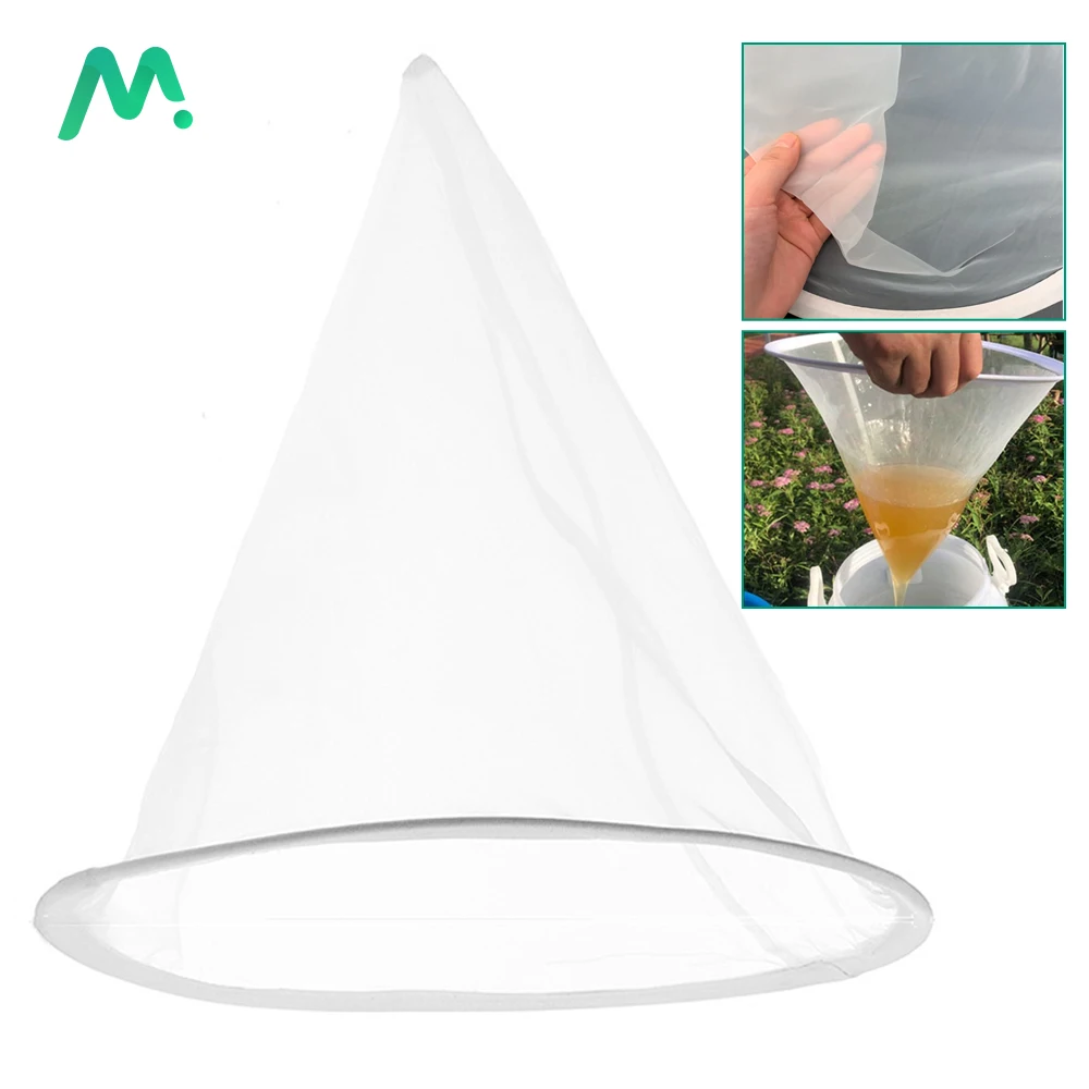 

Honey Flow Mesh Nylon Sieve Funnel-Shaped Strainer Filter Fiber Bee Net Screen Beekeeping Supplies Tool Impurity Filter Cloth