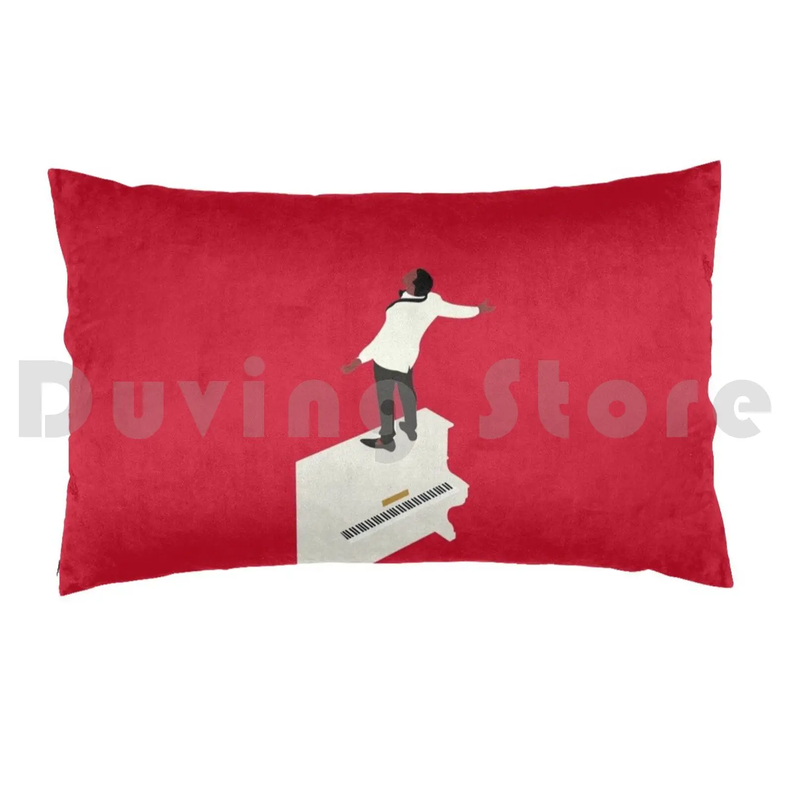 Kanye Runaway Piano Design Pillow Case Printed 50x75 Kanye Ye Kanye West West Piano Runaway Fantasy Dark