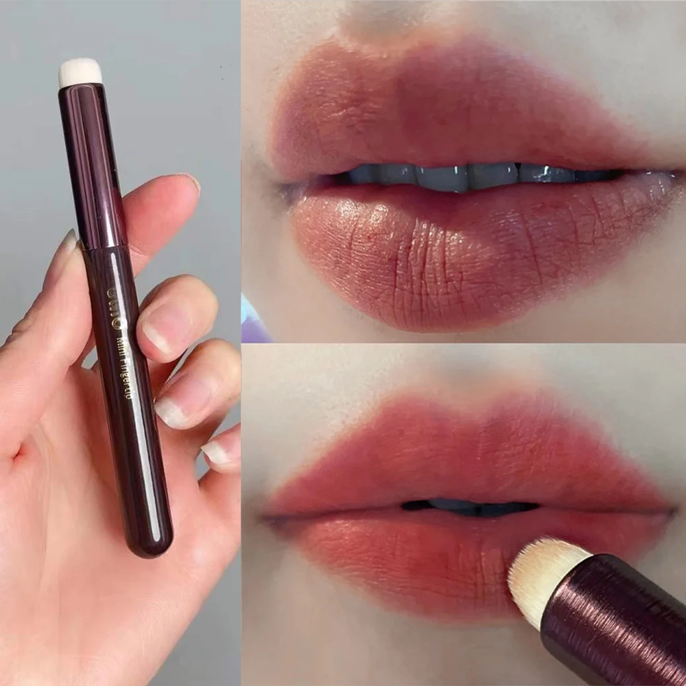 1Pcs KUMOFingertip Lippen Pinsel Concealer Pinsel Multifunktionale Lippenstift Matte Wisch Schönheit Gesicht Make-Up Pinsel Kosmetik Werkzeug