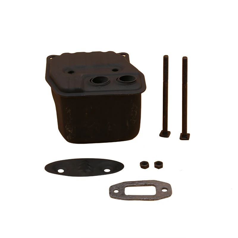 HUNDURE 45cc 52cc 58cc Garden Chainsawสองหลุมท่อไอเสียอะไหล่สำหรับ4500 5200 5800 Chain Saw Muffler