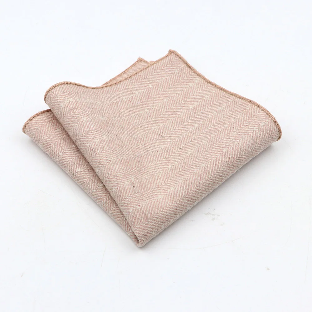 Men's High Quality Wool Cotton Handkerchief Pocket Square