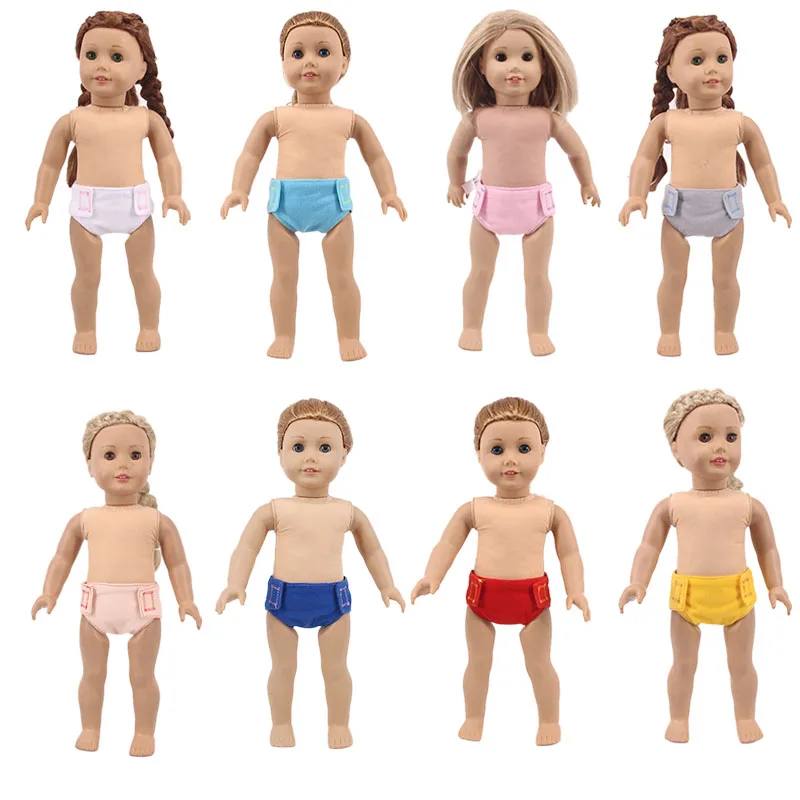 Doll Clothes Solid Colors Panties&Underwears For 18 Inch American Doll&43Cm Born Reborn Doll For Generation Baby Girl`s Toy