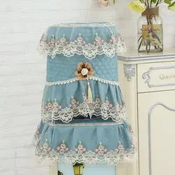 New Drinking Fountain Cover Two-Piece Dust Cover Pastoral Fabric Lace Living Room Household Drinking Fountain Bucket Cover Cloth